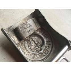 GERMAN WW2 death head totenkopf Panzer SKULL GOT MITT UNS BELT BUCKLE RZM MARKED