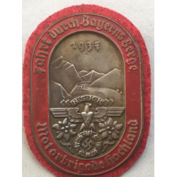 German WWII NSKK 1937 Motorbrigade Hochland Badge RED