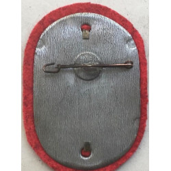 German WWII NSKK 1937 Motorbrigade Hochland Badge RED