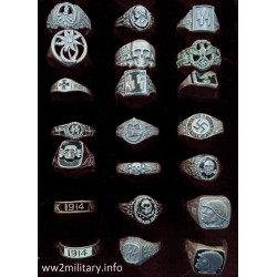 WW2 Silver Rings 800 Viking Panzer Div SS Wermacht Set 2