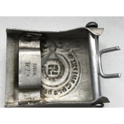 Aluminum Waffen-SS Belt Buckle – RZM 34/12