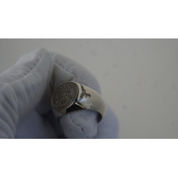 GERMAN WWII Third Reich PURE 925 SILVER Herman GORING Reichmarshal Signed RING Size 11