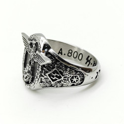 Ceremonial SS Honor Eagle Death Ring Size 10
