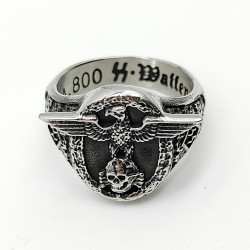 Ceremonial SS Honor Eagle Death Ring Size 10