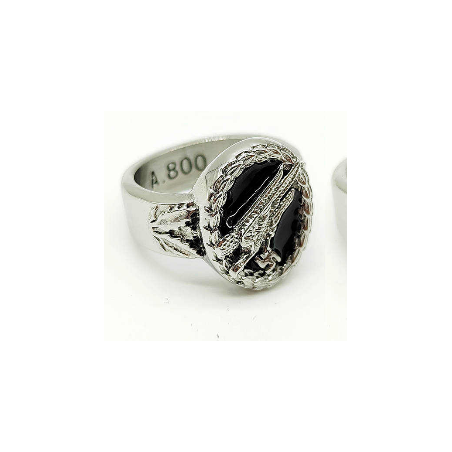 Third Reich Paratrooper Ring Silver Color A800 Size 8