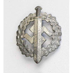 WW2 Original SA Sports Badge in Silver by W. Redo