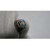 GERMAN WWII LUFTWAFFE PILOT SILVER ENAMELED RING Size  11